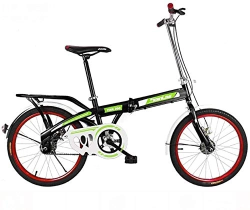 Plegables : Nologo Bicicleta Bici Plegable Plegable de la Bici for el Adulto Viajar en Bicicleta de Bicicletas Ligera Student City Kids (Size : Single Speed)