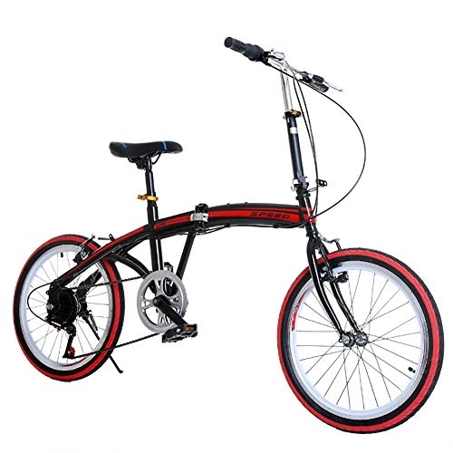 Plegables : PLLXY Bicicleta Plegable para Urban Riding Desplazamientos, 20" Bicicleta Plegable Cambio De 7 Velocidades, Mini Compacto Bicicleta De La Ciudad para Hombres Mujeres A 20in