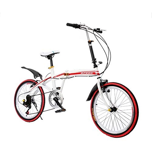 Plegables : PLLXY Bicicleta Plegable para Urban Riding Desplazamientos, 20" Bicicleta Plegable Cambio De 7 Velocidades, Mini Compacto Bicicleta De La Ciudad para Hombres Mujeres B 20in