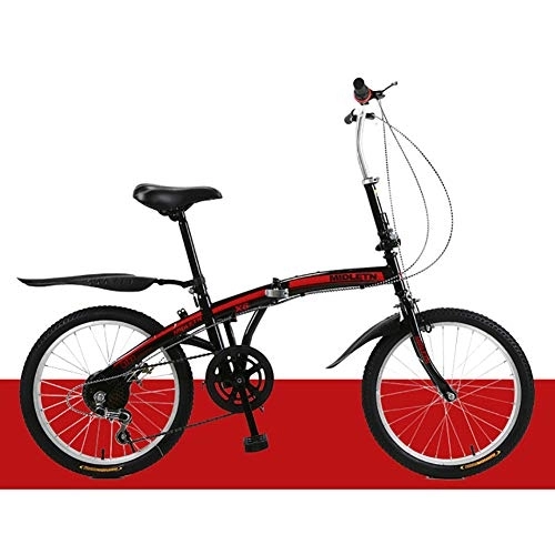 Plegables : PLLXY Ultra-luz Portátil Bicicleta Plegable, Cambio De 7 Velocidades City Riding Bike Plegables, 20in Ajustable Adulto Bicicleta Plegable Urban Commuter A 20in