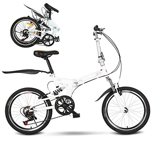 Plegables : ROYWY 20 Pulgadas Bicicleta Plegable, Bicicleta Juvenil para Niños y Niñas, 6 Velocidades Bicicleta Adulto, Unisex, Montar al Aire Libre Bikes / A Wheel