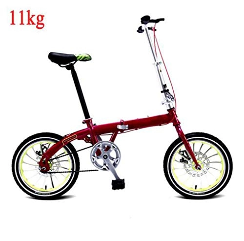 Plegables : SHIN Urbana Bicicleta Plegable Ciudad Unisex Adulto Aluminio Bici City Adulto Hombre, Capacidad 75kg Manillar Y Sillin Confort Ajustables, Velocidad única / Red