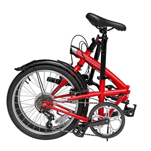 Plegables : TYXTYX Bicicleta Plegable de 20 Pulgadas Bicicleta Plegable Bicicleta Plegable portátil Mini Bicicleta Plegable City, 6 velocidades, Adulto, Unisex