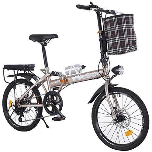 Plegables : TYXTYX Bicicleta Plegable de 20 Pulgadas, para Mujeres y Estudiantes pequeños Bicicleta Masculina Bicicleta Plegable Bicicleta, Fácil de Transportar, Unisex Adulto, Talla Única, 4 Colores
