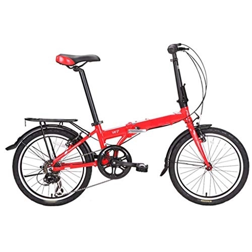 Plegables : TYXTYX Bicicleta Plegable de 20 Pulgadas, Velocidad de Plegado para Hombres y Mujeres Fácil de Transportar, Unisex al Aire Libre Plegable de la Bicicleta de 6 velocidades