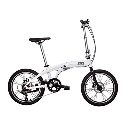 Plegables : TYXTYX Folding Bicicleta Plegable Ruedas de 20" Hombre 6 velocidades, Manillar Plegable, Cierre Rápido en Sillín, Bicicleta Plegable de Aluminio