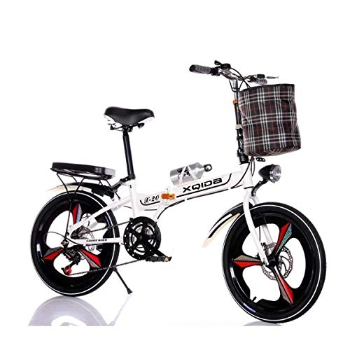 Plegables : WEHOLY Bicicleta Bicicleta Plegable Bicicleta Plegable de 20 Pulgadas Velocidad Bicicleta al Aire Libre