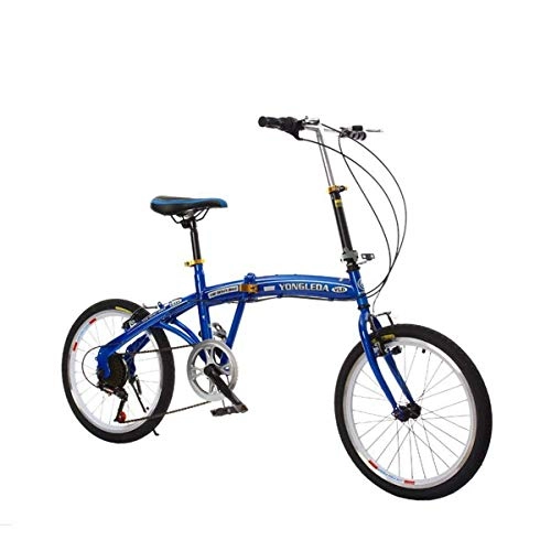 Plegables : WJSW Velocidades Variables Bicicletas de montaña Bicicletas voladoras livianas Freno de Disco de Cuadro ms Fuerte, Azul