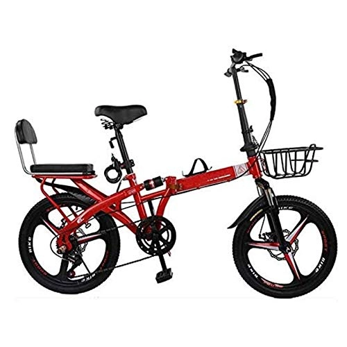 Plegables : WLGQ Bicicleta Plegable de 20 Pulgadas, Bicicleta de montaña con suspensión Completa, Bicicleta de Carretera, Mini Bicicleta Plegable, Bicicleta de montaña Completa, Bicicleta para niños con Cana