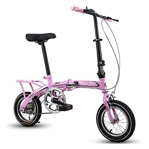 Plegables : WLGQ Bicicleta Plegable de aleación Ligera, Mini Bicicleta compacta Plegable de 12 Pulgadas, pequeña Bicicleta portátil para Estudiantes Adultos