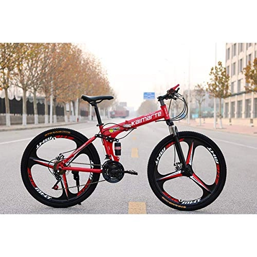 Plegables : WZB 26"Bicicleta de montaña de Aluminio de 27 velocidades, Ruedas de aleacin de magnesio, 16, 26