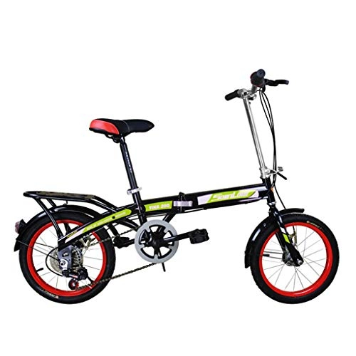 Plegables : Xiaoping Bicicleta Plegable para niños de 16 Pulgadas de Velocidad con Ruedas, Hombres y Mujeres Adultos en Bicicleta