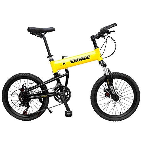 Plegables : XiXia X Bicicleta de montaña Plegable Aleacin de Aluminio Cambio de Bicicleta para nios Estudiante Juvenil 21 Velocidad 20 Pulgadas