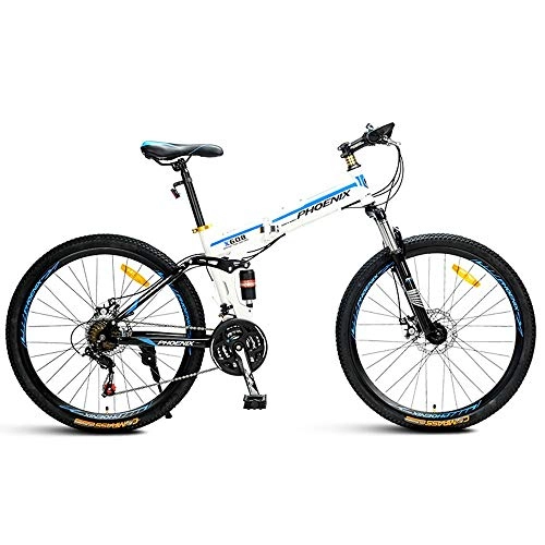 Plegables : XiXia X Bicicleta de montaña Plegable Bicicleta Doble Choque Frenos de Doble Disco Bicicleta de montaña 21 / 27 Velocidad 26 Pulgadas