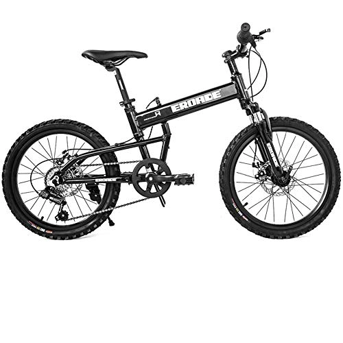 Plegables : XiXia X Bicicleta Plegable de montaña Bicicleta Plegable Ultraligero Aluminio Velocidad Variable Off-Road Racing Adecuado para nios Estudiantes Masculinos y Femeninos 20 Pulgadas