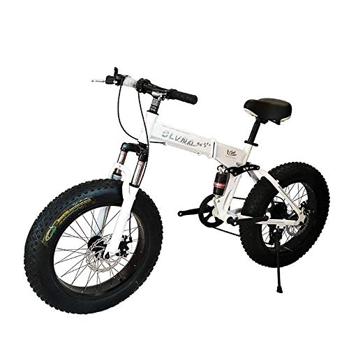 Plegables : XiXia X Bicicleta Plegable de montaña Desplazamiento Fuera de Carretera Neumticos Grandes Estudiante Moto de Nieve Coche Masculino y Femenino para Adultos 26 Pulgadas