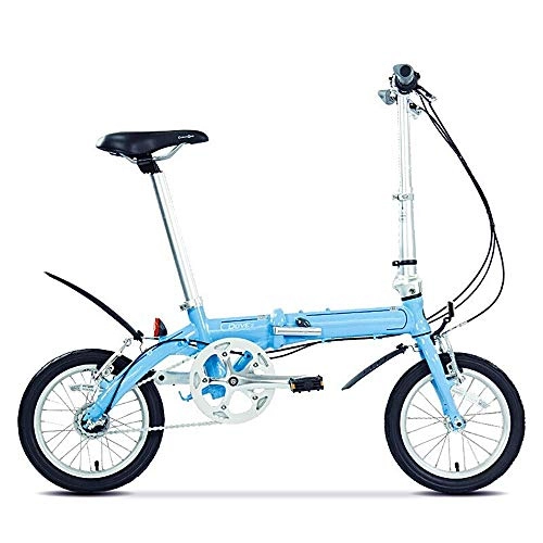 Plegables : XMIMI Bicicleta Plegable Dentro de la Unidad Plegable de Aluminio Ligero de Tres velocidades 14 Pulgadas