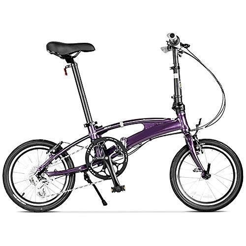Plegables : XMIMI M Bicicleta Plegable Cambio de aleacin de Aluminio Bicicleta Plegable Hombres y Mujeres Bicicleta de Ocio 16 Pulgadas