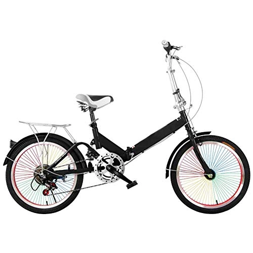 Plegables : YANGMAN-L 20 Pulgadas de Bicicletas Plegables, Trabajo Adult Light Ultra Ligero Velocidad Variable Estudiante Bicicleta Plegable portátil Masculino