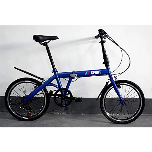Plegables : YANXIH Bicicleta Plegable De 6 Velocidades 20 Pulgadas para Nios Adulto Bicicleta De Montaa (Color : T2)