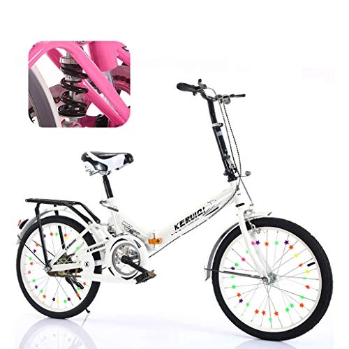 Plegables : YHNMK Bicicleta Plegable 26 Pulgadas, con Marco de Acero de Alto Carbono y Amortiguador Trasero, Unisex Al Aire Libre Plegable de La Bike