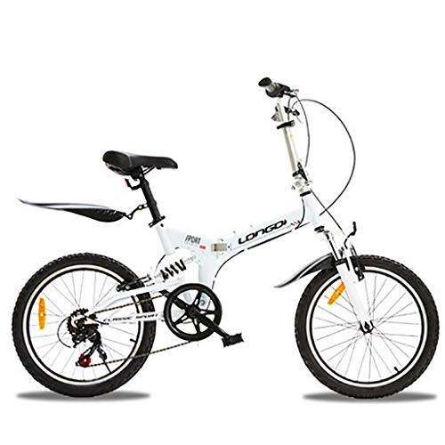 Plegables : YHNMK Bikes Plegable 20 Pulgadas, Bicicleta Plegable 7 Velocidades de Trabajo Ligero, Bicicleta de Montaña, Unisex Al Aire Libre Plegable de La