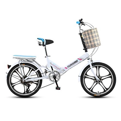 Plegables : YICOL Bicicleta de Montaña Plegable, Bicicleta de Velocidad Variable, Bicicleta de Amortiguación, Neumático Antideslizante de 20 Pulgadas, Bicicleta Ligera para Hombres, Mujeres y Adultos