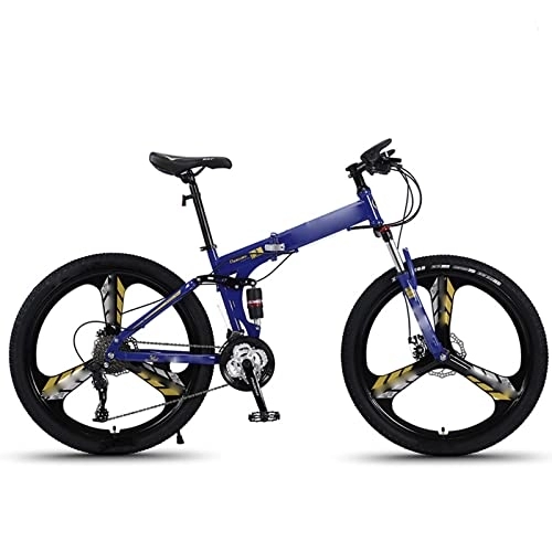Plegables : YXGLL Bicicleta de montaña de 26 Pulgadas, Bicicleta Plegable para Estudiantes, Bicicletas Todoterreno de Velocidad Variable Que absorben los Golpes (Blue 27 Speed)