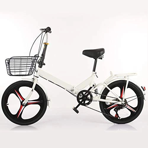 Plegables : ZHEDYI 20 Pulgadas De Velocidad Variable Bicicleta Plegable, Ligero Bicicletas For Adultos Marco De Aluminio, Equipo De Bicicleta De Montaña, Asientos De Bicicleta For Mayor Comodidad (Color : A)