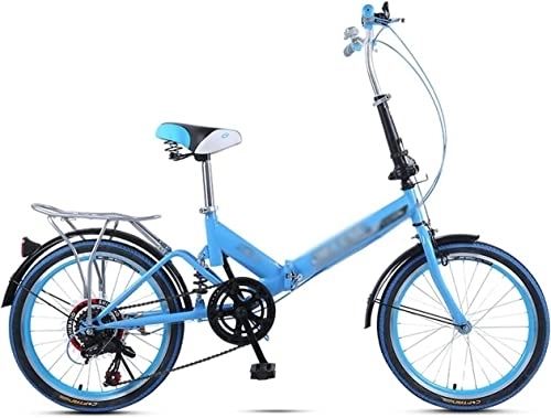 Plegables : ZLYJ Bicicleta Eléctrica Plegable 20 Pulgadas, Portátil, con Amortiguador Velocidad Variable, Bicicleta para Adultos C, 20inch