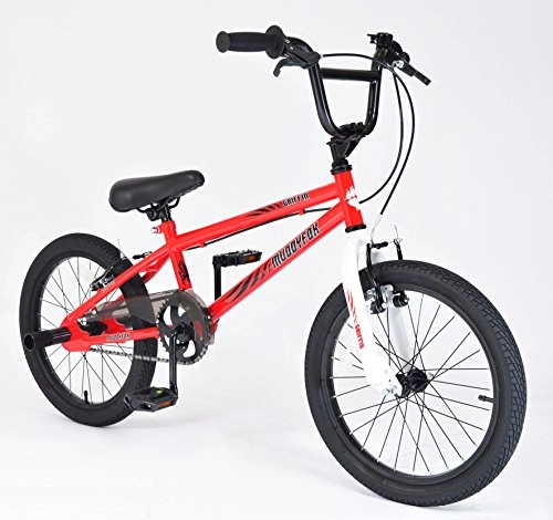 BMX Bike : Muddyfox Griffin 18" BMX Bike in Red and White for Boys