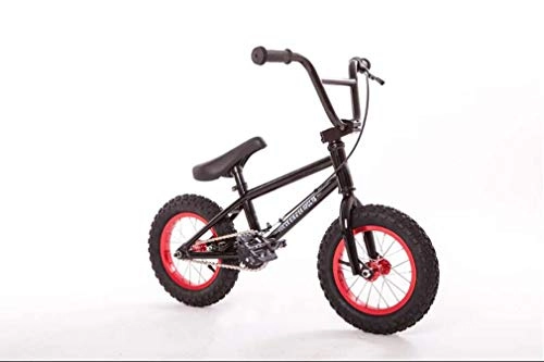 BMX Bike : SWORDlimit 12" Kids Freestyle BMX Bike / Race Bike for Beginner To Advanced Riders, Chrome Molybdenum Steel Frame And Fork, with U-Shaped Rear Brake, Black