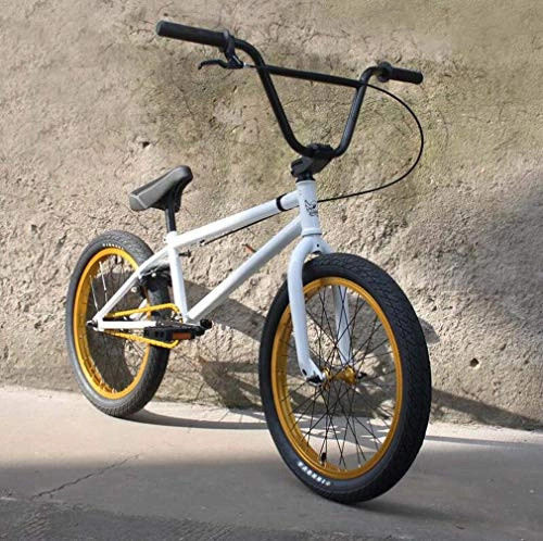 BMX Bike : SWORDlimit 20 Inch BMX Bikes Bicycle for Men, High-Strength Carbon Steel Frame, 3-Section 8-Key Crank with U-Brake And 3D Forged Aluminum Alloy Top Cover