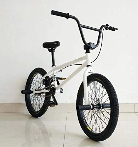 BMX Bike : SWORDlimit Freestyle BMX Bike for Beginner To Advanced Riders, High Carbon Steel Frame, 25X9t BMX Gearing, with U-Shaped Rear Brakes And 20-Inch Wheels, F