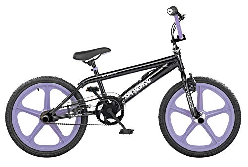 BMX Bike : XN BMX Unisex-Youth Skyway Kids BMX, Black / Purple, 20" Wheel
