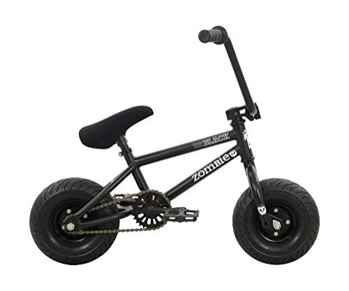BMX Bike : Zombie Black Kids Limited Edition Freestyle Stunt 10" Wheel Mini BMX Bike