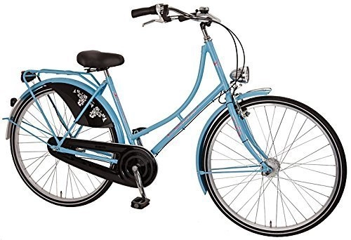 Comfort Bike : 28Inch Women's Holland city bike by Bach Tenkirch Girls 'Bicycle 3Gear, Colour: Light Blue / Black-size: 50cm