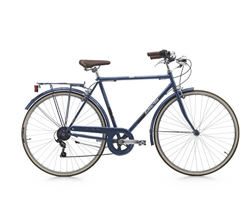 Comfort Bike : Cicli Cinzia Mens Bicycle 28Inch Condorino Shift with Shimano Revo RS / 356Speed Blue