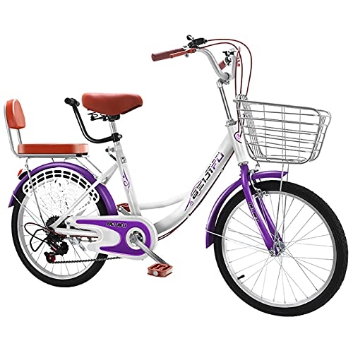 Comfort Bike : City Bike, 24 Inch Cruiser Women's Bike Single Speed, Suitable for Students and Adults To Ride-Comfort，Suitable for Shopping and Shopping for Work-1
