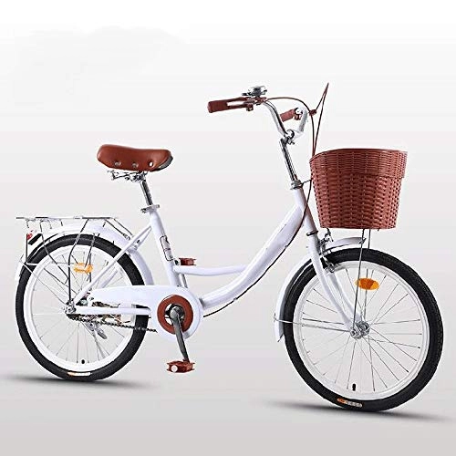 Comfort Bike : HELIn Bikes - Comfort Bicycle with Basket Lightweight Mini Commuter Bike Mens Women City Bicycle Shockabsorption for City Riding And Commuting (Size : 26 inches)