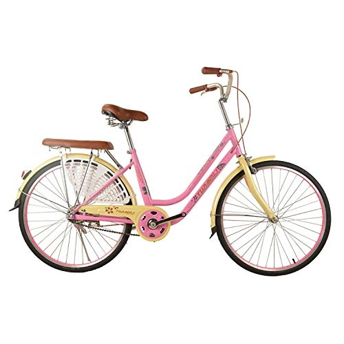 Comfort Bike : HJDY City bike Bikes Bicycle 24 Inch Ladies Bike Ladies Bike-Pink