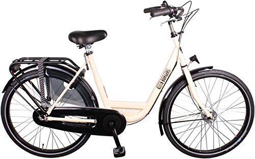 Comfort Bike : ID Personal 26 Inch 50 cm Woman 7SP Roller brakes Cream