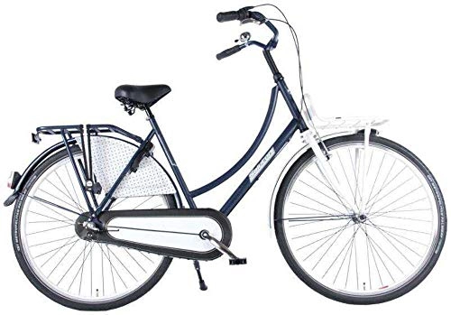 Comfort Bike : Kubbinga Women's Salutoni Urban Transport Glamour Ladies Bike, Matt Black / White, 28-Inch