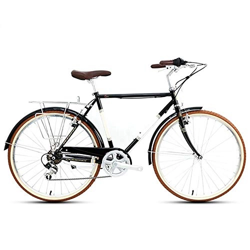 Comfort Bike : NBWE Bicycle Speed Retro Male Commuter Car City Car Adult Bicycle 26 Inch 7 Speed Off-Road Cycling