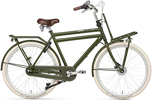 Comfort Bike : POPAL Daily Dutch Prestige 28 Inch 50 cm Men 7SP Roller brakes Green