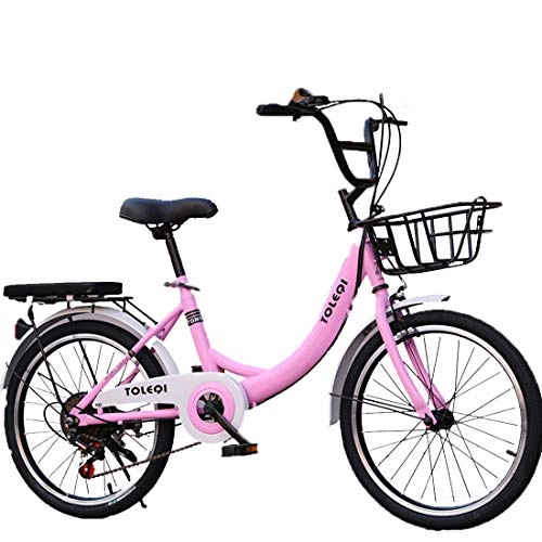 Comfort Bike : Y & Z Male and female adult student bicycle, Pink-Length: 165cm