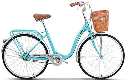Comfort Bike : YANGHAO-Adult mountain bike- Women's Cruiser Bike Adult Beach Cruiser Bike, Single Speed Drivetrains, Medium Steel Step-Over Frames, Lightweight City Student Commuter Car (Color:C, Size:20IN) YGZSDZXC-04