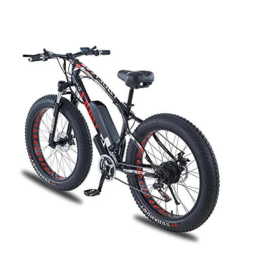 Electric Bike : 26" Folding Electric Bicycle / Commute Ebike with 350W Motor 36V 8Ah Battery Professional Electric Mountain Bike for adults men with 21 Speed Transmission Gears Red