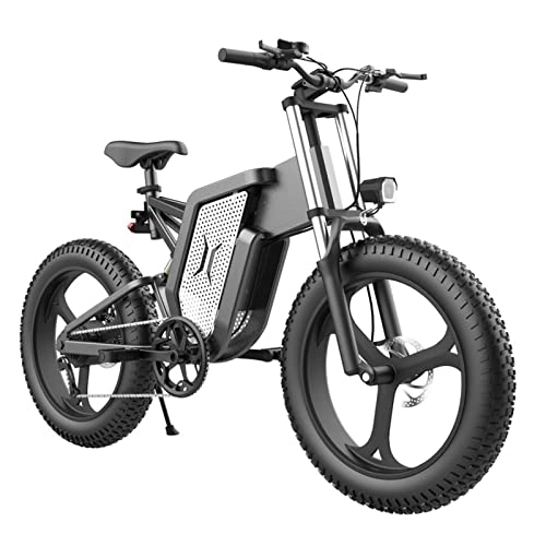 Electric Bike : 500 W Electric Bike for Adults 20" Fat Tire Ebike 48V 20AH Removable Lithium Battery Adult Electric Bicycles 7 Speed 28 MPH Electric Mountain Bike (Size : 20ah)