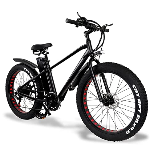 Electric Bike : 750W Ebike 26" Fat Tire Electric Bike 28 Mph Electric Computer Bike, with Removable 48v 20ah Lithium Battery, Professional 7 Speed Gears (Number of speeds : 7, Size : 92cm(168-200cm))